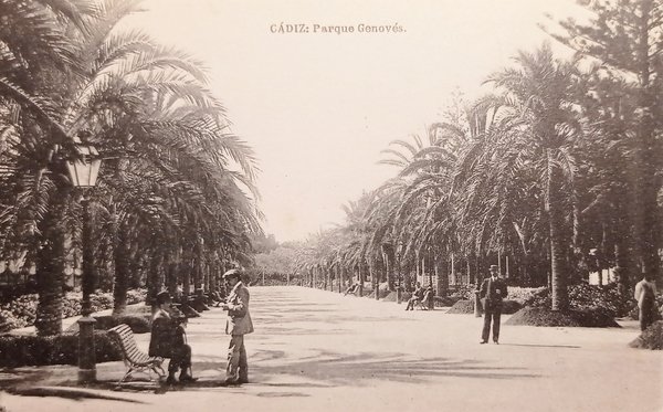 Cartolina - Spagna - Cádiz - Parque Genoves - 1930 …