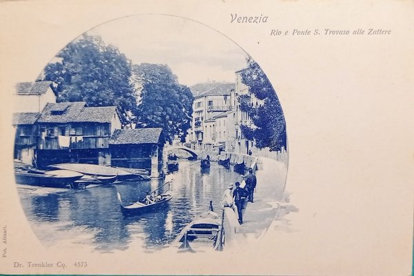 Cartolina - Venezia - Rio e Ponte S. Trovaso alle …