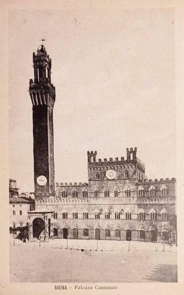 Cartolina - Siena - Palazzo Comunale - 1930 ca.