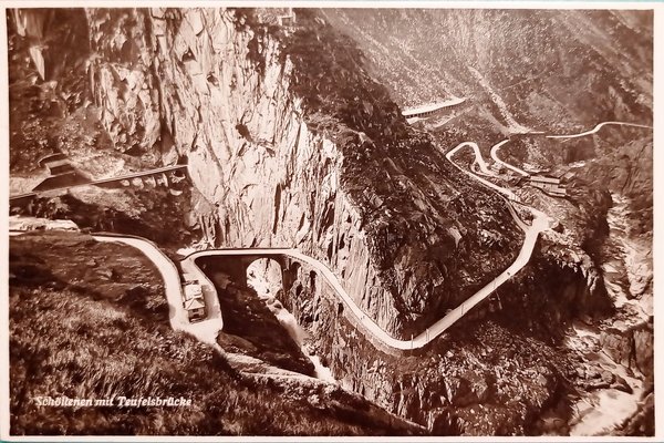 Cartolina - Schöllenen mit Teufelsbrücke - 1933