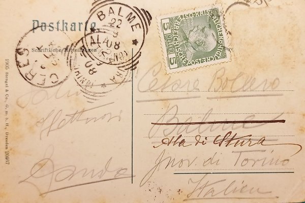 Cartolina - Austria -Bregenz am Bodensee - Hafenpartie mit Neuem …