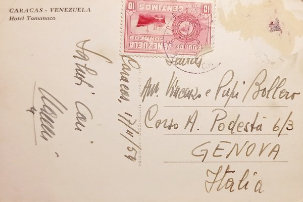 Cartolina - Caracas - Venezuela - Hotel Tamanaco - 1959