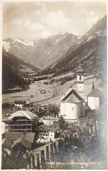 Cartolina - Colle Isarco sull Brennero - 1925