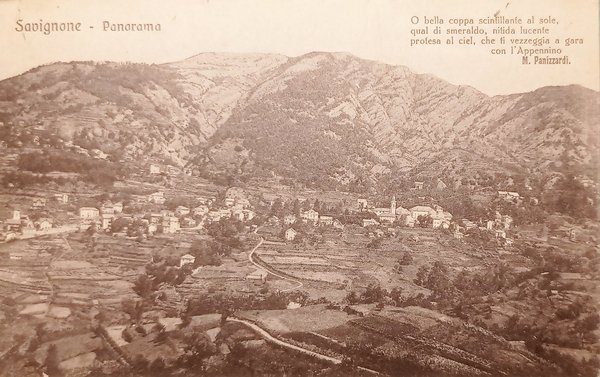 Cartolina - Savignone - Panorama - 1925