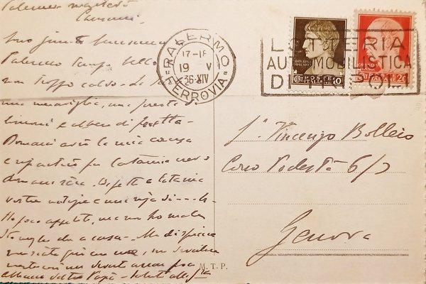 Cartolina - Palermo - R. R. Poste e Telegrafi - …