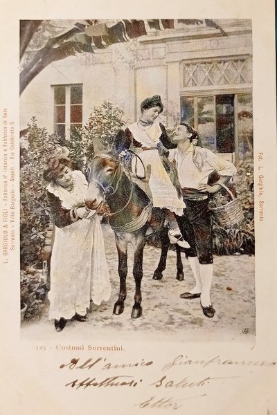 Cartolina - Costumi Sorrentini - 1904