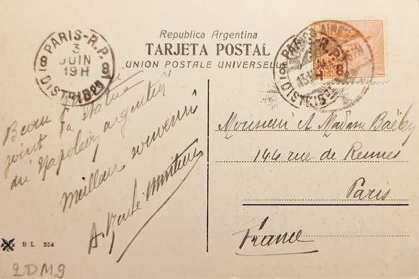 Cartolina - Buenos Aires - Estatua de San Martin - …