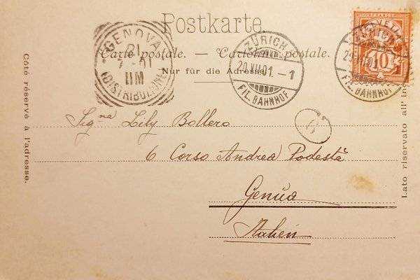 Cartolina - Svizzera - Zürich - Historisches Museum - 1901