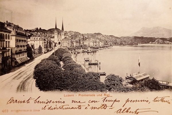 Cartolina - Svizzera - Luzern - Promenade und Rigi - …