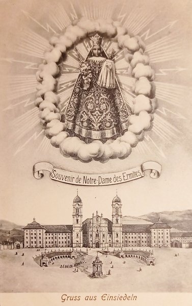 Cartolina - Svizzera - Gruss aus Einsiedeln - 1900 ca.