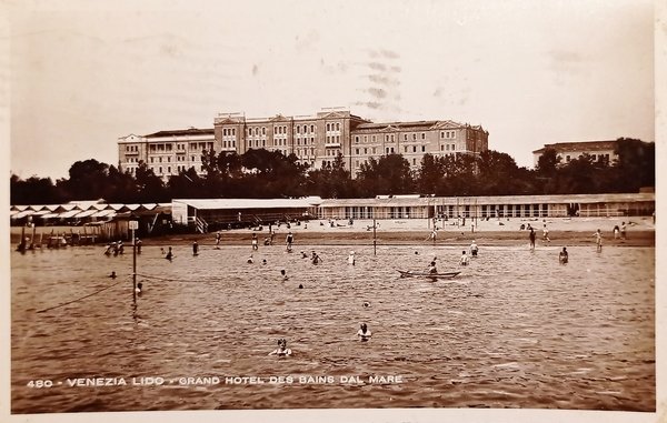 Cartolina - Venezia Lido - Grand Hotel des Bains dal …