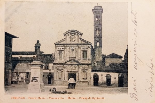 Cartolina - Firenze - Piazza Manin - Monumento - Chiesa …