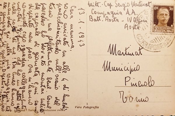 Cartolina Aosta - Castello Duca degli Abruzzi - Sede della …