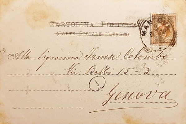 Cartolina - Mantova - Torre della Gabbia - 1908