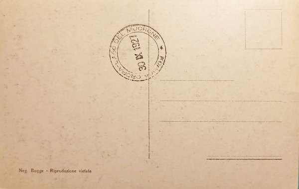 Cartolina - Funivia Oropa - Lago del Mucrone - 1927