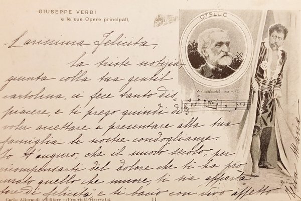 Cartolina Opera Lirica - Giuseppe Verdi e le sue Opere …