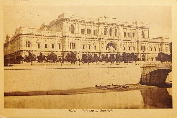 Cartolina - Roma - Palazzo di Giustizia - 1912