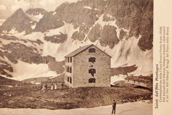Cartolina - Saluti dall'Alta Montagna - 1900 ca.