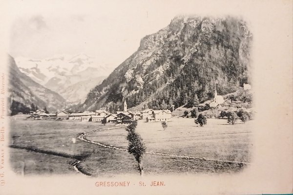 Cartolina - Gressoney - St. Jean - 1900 ca.