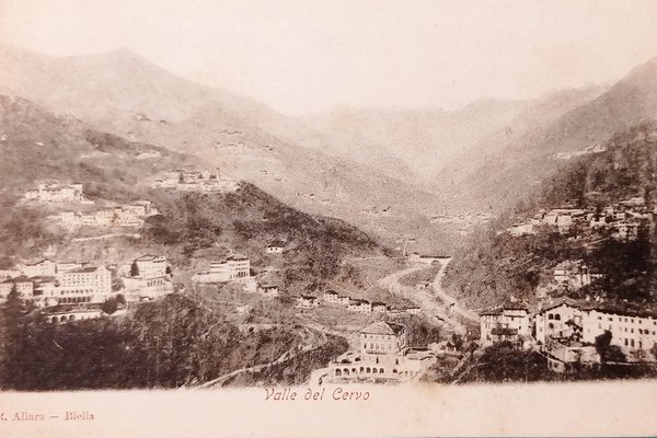 Cartolina - Valle del Cervo - 1900 ca. | Immagine principale