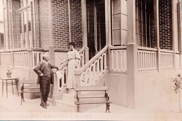 Cartolina - Villino Marselli - Flores - 1900 ca. ///////