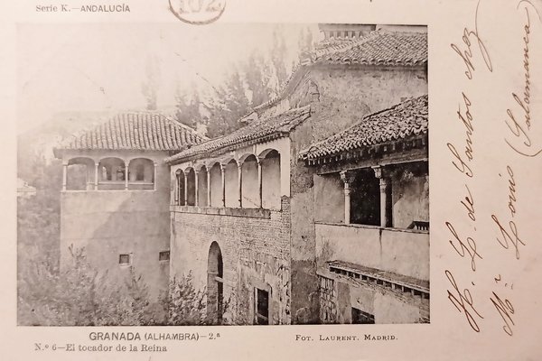 Cartolina - Andalucia - Granada ( Alhambra ) - 1902 | Immagine principale