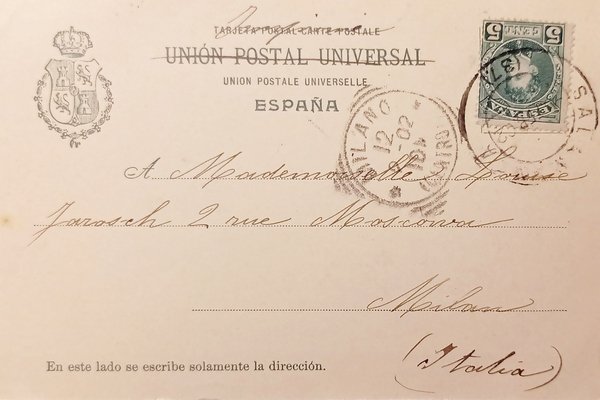 Cartolina - Andalucia - Granada ( Alhambra ) - 1902 | Immagine Gallery 2