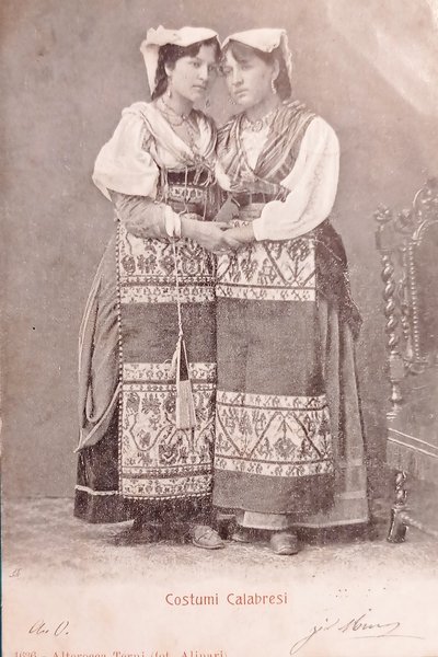 Cartolina - Costumi Calabresi - 1902 | Immagine principale