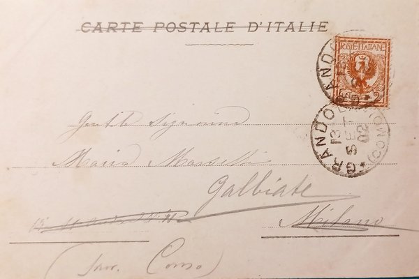 Cartolina - Costumi Calabresi - 1902 | Immagine Gallery 2
