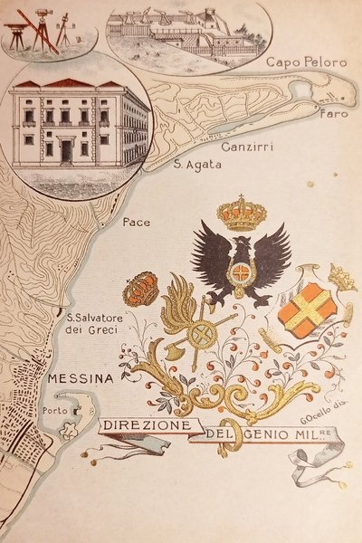 Cartolina - Direzione del Genio Militare - 1900 ca.