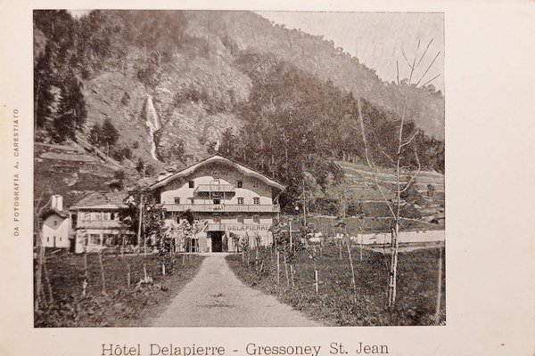 Cartolina - Hotel Delapierre - Gressoney St. Jean - 1910 …