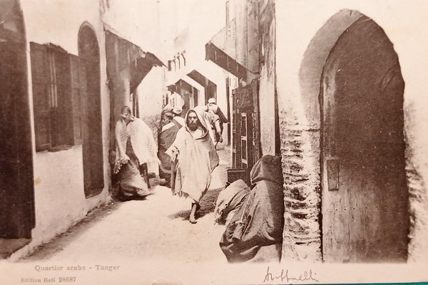 Cartolina - Quartier arabe - Tangeri - Città in Marocco …