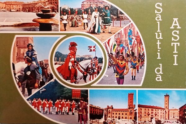 Cartolina - Saluti da Asti - 1970 ca.