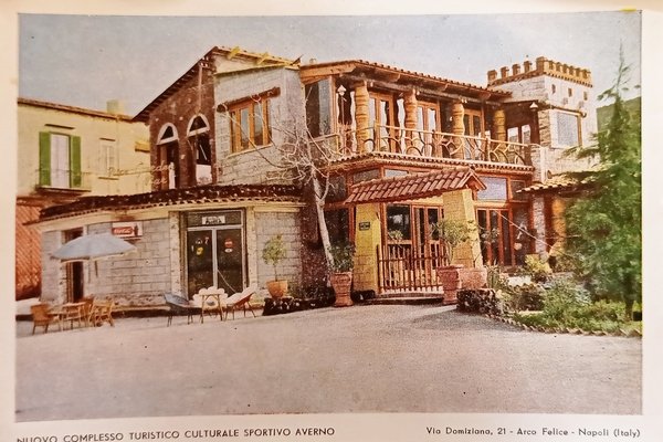 Cartolina Napoli - Nuovo Complesso Turistico Culturale Sportivo Averno 1950 …