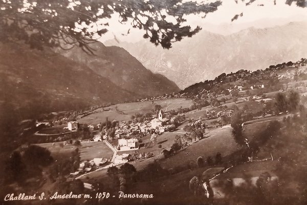 Cartolina - Challand St. Anselme - Panorama - 1960 ca.