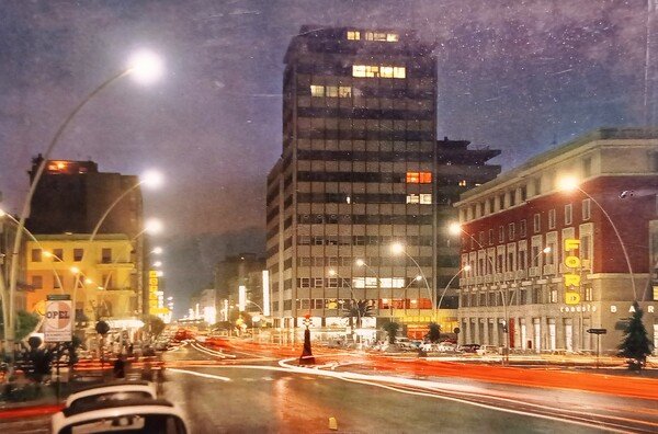 Cartolina - Pescara - Piazza Duca d'Aosta - Notturno - …