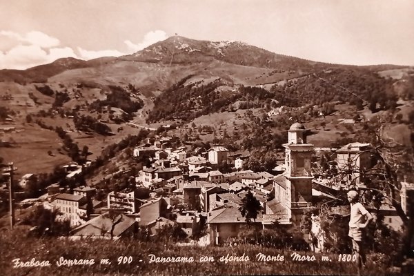 Cartolina - Frabosa Soprana - Panorama con sfondo Monte Moro …