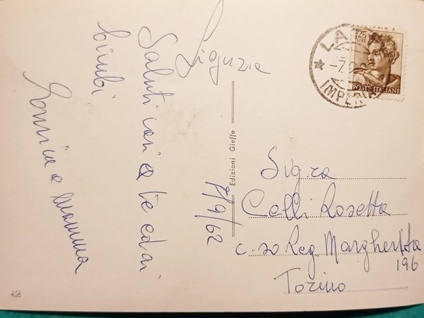 Cartolina - Riviera dei Fiori - Latte ( Ventimiglia ) …