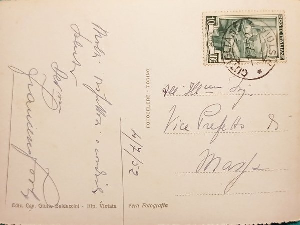 Cartolina - Cutigliano - Stazione climatica - Panorama - 1952