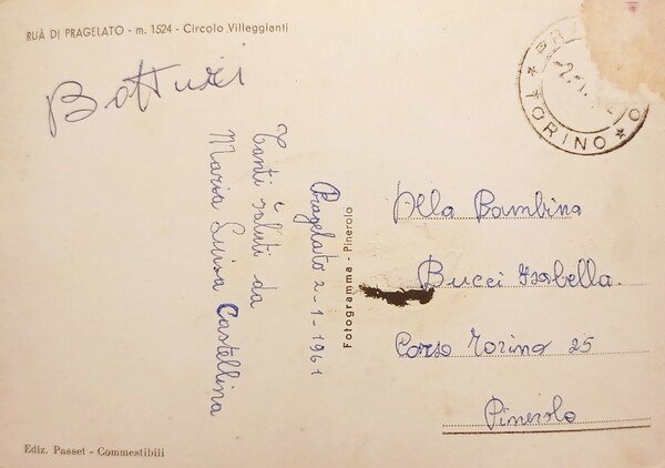 Cartolina - Pragelato-Ruà ( Torino ) - Circolo Villeggianti - …