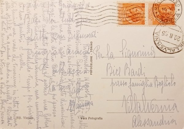 Cartolina - Costumi d'Abruzzo - 1955