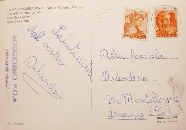 Cartolina - Lignano Sabbiadoro ( Udine ) - Nuova Colonia …