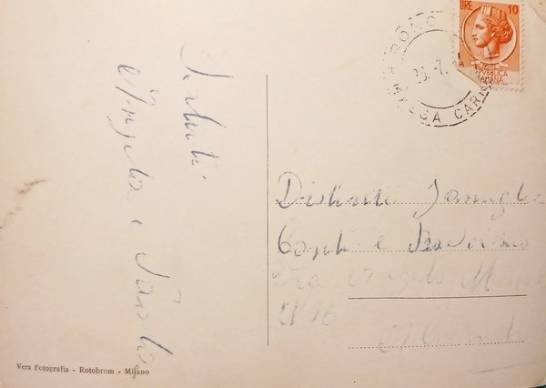 Cartolina - Lido di Camaiore ( Lucca ) - 1954