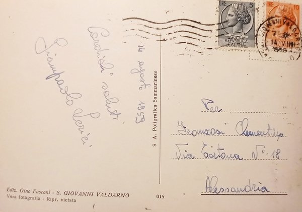 Cartolina - S. Giovanni Valdarno - Monumento ai Caduti - … | Immagine Gallery 2