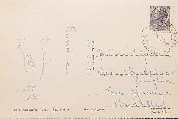 Cartolina - Crea ( Alessandria ) - Facciata Basilica - …