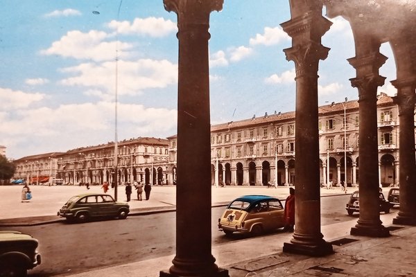 Cartolina - Alessandria - Piazza Garibaldi - 1961 ca.