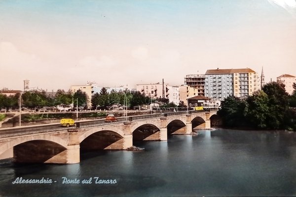Cartolina - Alessandria - Ponte sul Tanaro - 1961