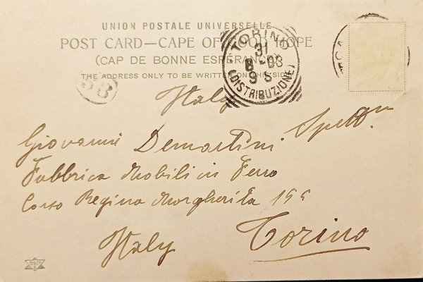 Cartolina - Sudafrica - A Jinricksha - Autista di risciò …