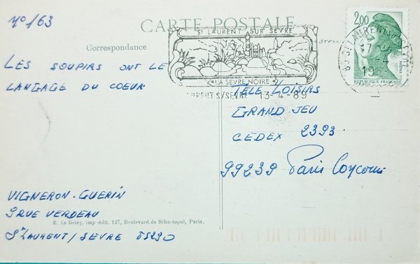 Cartolina - Francia - Pont que l'on sauter à La …