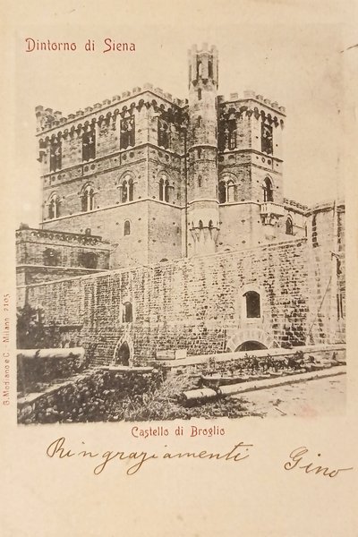 Cartolina - Dintorni di Siena - Castello di Brolio - …